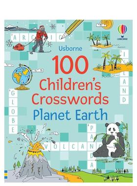 【预售】【PCW】100个儿童填字游戏地球英文儿童趣味6-9岁100 Children's Crosswords: Planet Earth进口原版书平装Phillip Clar