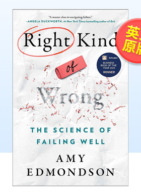 【现货】正确的错误英文社会科学进口原版外版书精装14岁以上Right Kind of Wrong Amy C. Edmondson Atria Books