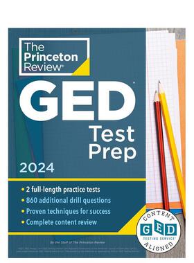 【预售】普林斯顿评论 2024 年备考GEDPrinceton Review GED Test Prep英文生活综合Princeton Review平装进口原版书Princeton Re