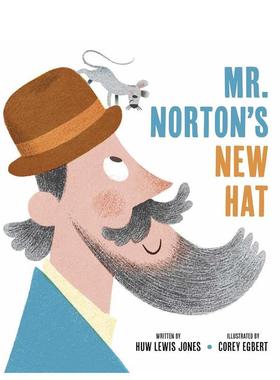 【现货】诺顿先生的新帽子Mister Norton's New Hat英文儿童绘本虚构类Huw Lewis Jones精装Tiger Tales进口原版书97816 300651