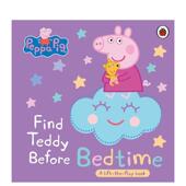 Pig Find Before Teddy 小猪佩奇睡前找到泰迪Peppa 3岁纸板书进口原版 Bedtime英文儿童立体1 预售 书Ladybird Ladybird