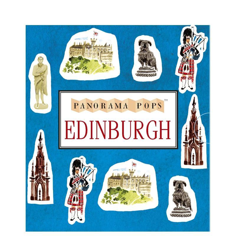【预售】【全景立体旅行系列】爱丁堡Edinburgh Panorama Pops英文儿童立体精装Nina Cosford进口原版书Walker Books UK