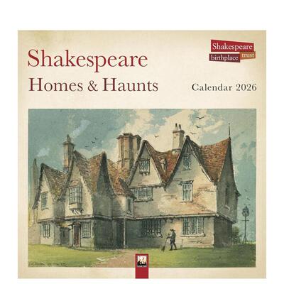 【预售】【Flame Tree】莎士比亚故居信托莎士比亚故居及宫廷 2026年挂历艺术日历Shakespeare Birthplace Trust: Shakespeare Ho