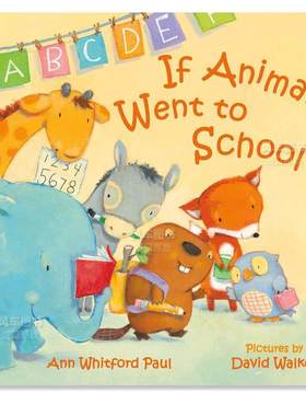 【预售】【拟人动物睡前故事】上学了英文儿童绘本IP系列进口原版外版书纸板书3-6周岁【If Animals Kissed Good Night】Went to