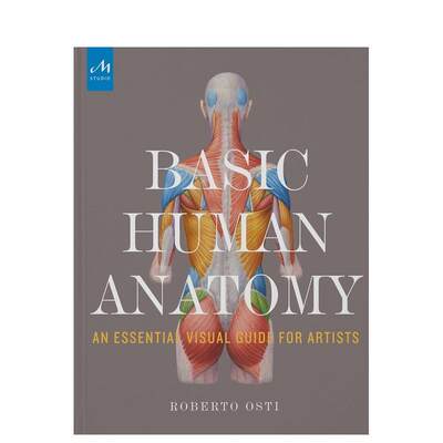 【预售】基础人体解剖学Basic Human Anatomy英文艺术技法与入门赏析Roberto Osti精装The Monacelli Press进口原版书97815809343