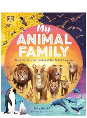 【预售】我的动物家族My Animal Family英文儿童绘本知识百科3-6岁精装Kate Peridot进口原版书DK Children9780241588413