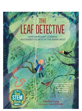 【现货】树叶神探The Leaf Detective英文儿童绘本动物生态环保Heather Lang Jana Christy精装Calkins Creek3-6岁进口原版书9781