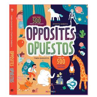 【预售】对立面 带西语单词英文儿童绘本知识百科进口原版外版书精装Opposites – OpuestosMagda GargulakovaAlbatros Media