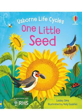 【现货】【生命周期】一粒小种子【Life Cycles】One Little Seed英文儿童绘本动物生态环保Lesley Sims纸板书Usborne children’