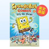 Book 6周岁 1：Silly 海底故事英文儿童漫画进口原版 Sea Sto 外版 现货 海绵宝宝漫画 Comics SpongeBob 滑稽 书平装