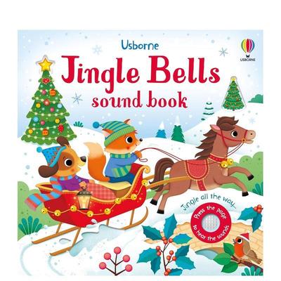 【预售】铃儿响叮当 发声书Jingle Bells Sound Book英文儿童趣味Sam Taplin纸板书Usborne children’s books进口原版书97818354