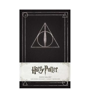 【预售】哈利波特死亡圣器手账本HARRY POTTER DEATHLY HALLOWS RULED JOURNAL英文文创笔记本Notebook精装进口原版书 Insight E