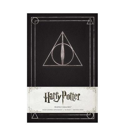 【预售】哈利波特死亡圣器手账本HARRY POTTER DEATHLY HALLOWS RULED JOURNAL英文文创笔记本Notebook精装进口原版书 Insight E