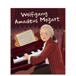 Amadeus Mozart star进口原版 预售 书9788854413368 White 莫扎特天才系列Wolfgang Kent精装 英文儿童绘本人物传记Jane