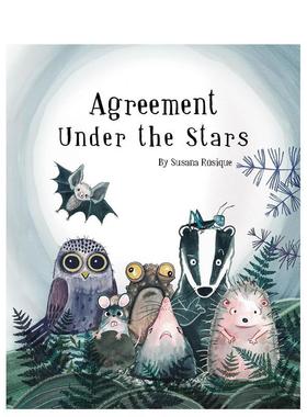 【现货】星空下的协议英文儿童绘本人际关系进口原版图书精装Agreement Under the Stars6岁-9岁Susana RosiqueCuento de Luz Pu