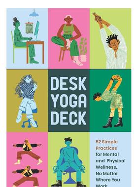 【现货】坐姿瑜伽卡牌Desk Yoga Deck英文文创卡牌Darrin Zeer盒装Chronicle Books进口原版书9781797214320