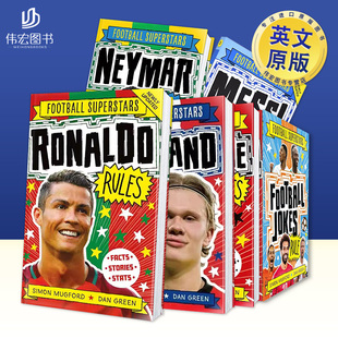 【足球明星特辑】孙兴慜C罗梅西哈兰德内马尔凯文德布劳内等可单拍【Football Superstars】Son Rules英文儿童漫画进口原版书Simon
