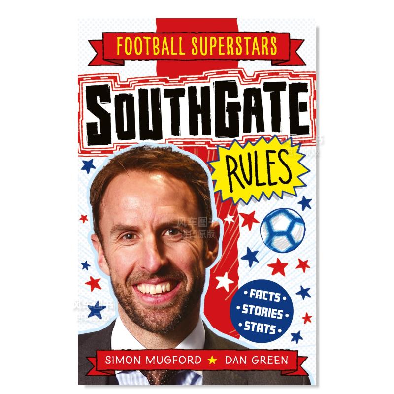 【预售】足球明星特辑：索斯盖特英文漫画进口原版图书【Football Superstars】Southgate RulesSimon Mugford welbeckpublishing