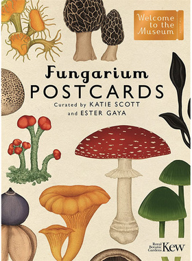【现货】【欢迎来到博物馆】蘑菇馆明信片英文文创明信片进口原版图书Fungarium PostcardsTemplar著Templar Publishing