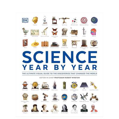 【预售】DK 科学历史百科【DK Definitive Visual Histories】Science Year by Year英文英文社会科学精装进口原版书DKDK