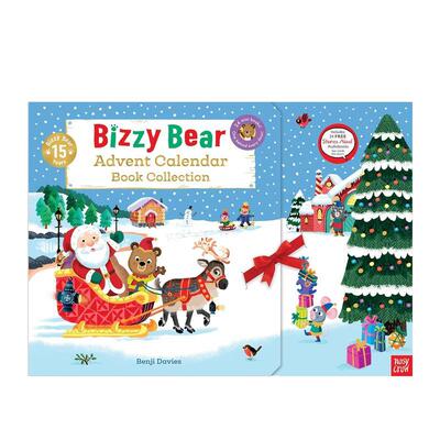 【预售】【小熊很忙】圣诞倒数日历：24个迷你故事惊喜礼盒 【Bizzy Bear】Advent Calendar Book Collection 英文原版日历文创周