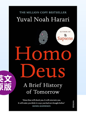 【现货】未来简史 Homo Deus: A Brief History of Tomorrow英文生活原版图书进口书籍Yuval Noah Harari