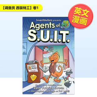 【预售】【调查员 西装特工】卷1 调查员 西装特工精装InvestiGators英文儿童漫画John Patrick Green精装first second9-12岁进口