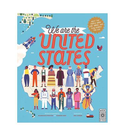 【现货】我们是美国 各州生活工作娱乐【The 50 States】We Are the United States英文儿童绘本交通工具城市人文Sol Linero精装W