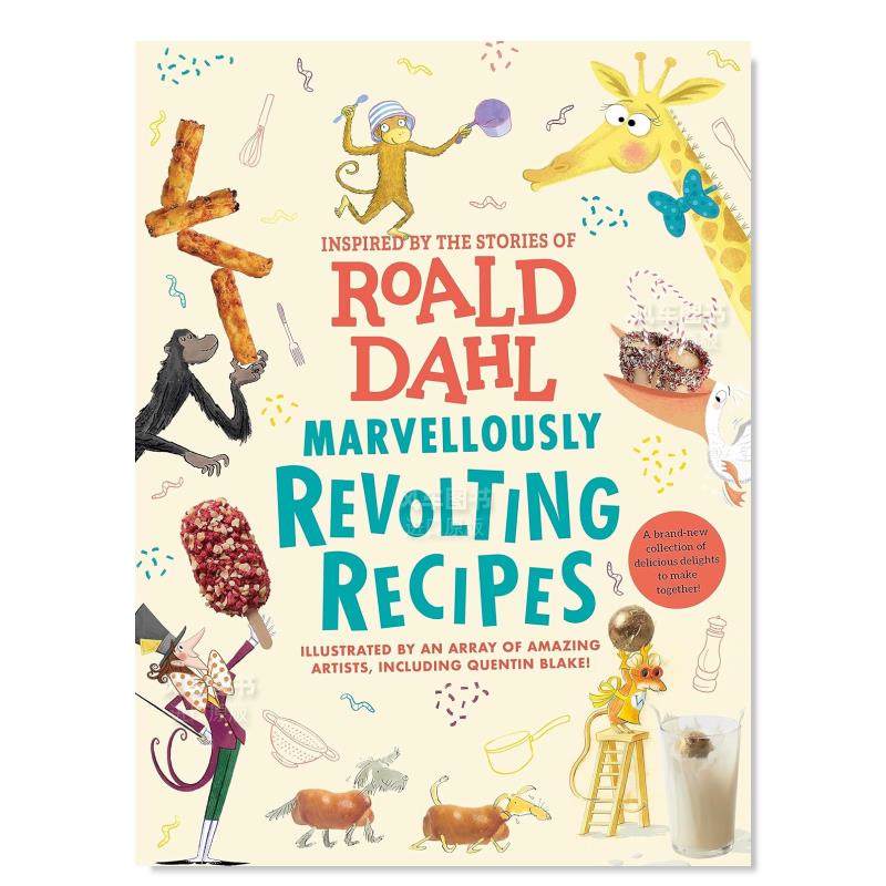 【预售】令人吃惊的奇妙食谱英文儿童绘本节日庆典进口原版外版书精装9岁-12岁Marvellously Revolting RecipesDahlPuffin Books