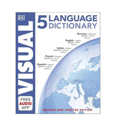 【现货】【DK双语视觉词典】五国语言图解词典【DK Bilingual Visual Dictionaries】5 Language Visual Dictionary英文语言学习D