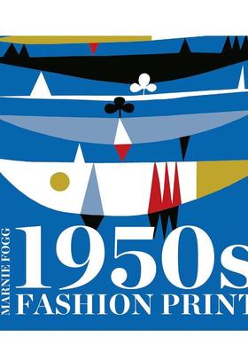 【现货】1950年代时尚纺织品纹样1950s Fashion Print英文时尚风格与历史 Marnie Fogg Page精装Batsford进口原版书9781849945875