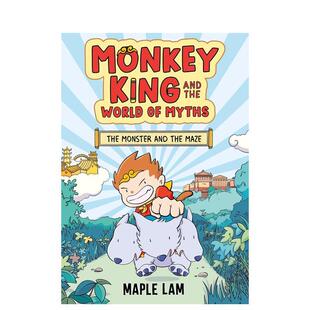 【现货】孙悟空与神话世界怪兽与迷宫Monkey King and the World of Myths The Monster and the Maze英文儿童漫画6-9岁平装进口