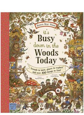 【现货】【棕熊森林】今天森林可真热闹英文儿童绘本IP系列进口原版图书【Brown Bear Wood】It’s Busy Down in the Woods Toda