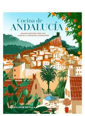 【预售】安达卢西亚美食【Cucina Cookbooks】Cocina de Andalucia英文餐饮Maria Jose Sevilla精装进口原版书Ryland Peters&Smal