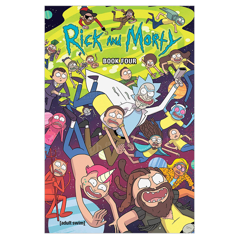 【现货】瑞克和莫蒂4英文漫画进口原版图书Rick and Morty Book Four, 4: Deluxe EditionKyle Starks Oni Press