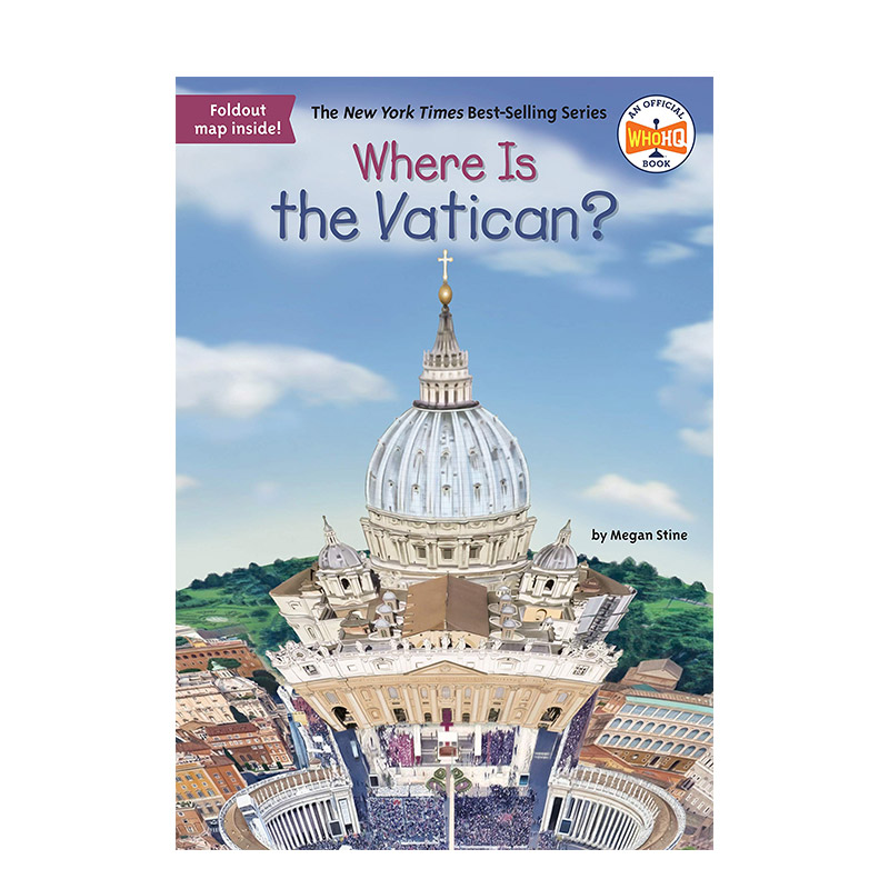 【现货】梵蒂冈在哪里?英文儿童章节书儿童读物进口原版书WHERE IS THE VATICAN?STINE, MEGAN著Random House (US)出版 书籍/杂志/报纸 原版其它 原图主图