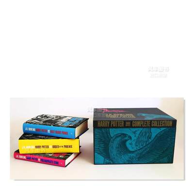 【预 售】哈利波特 精装盒集 Harry Potter Hardback Box Set英文儿童章节书 原版图书进口外版书籍 J.K. Rowling