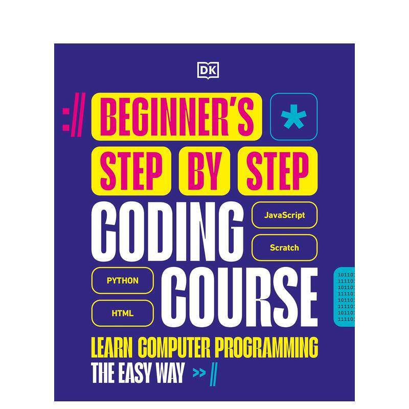 【预售】初学者分步编码教程Beginner's Step-by-Step Coding Course英文生活生活综合DKDK精装3岁进口原版书9780241696163