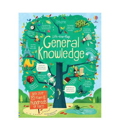 【预售】【翻翻书】常识【Lift-the-Flap】General Knowledge英文儿童趣味Alex Frith 精装Usborne children’s books进口原版书9