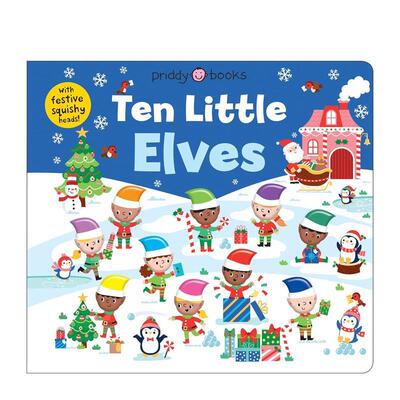 【现货】十个小精灵软萌认知书Ten Little Elves Little Squishies儿童绘本儿童绘本IP系列Priddy Books纸板书1-3岁Priddy Books