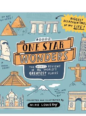【预售】一星奇迹标志性景点的差评价One Star Wonders英文旅行Mike Lowery精装进口原版书Andrews McMeel Publishing978152487