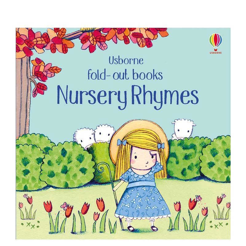 【现货】【风琴状折叠书】童谣【Fold-out】Nursery Rhymes英文儿童趣味6-9岁精装Fiona Watt  Rosalinde Bonnet进口原版书Usborn