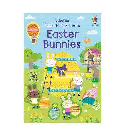 【现货】小小启蒙贴纸书 复活节兔子Little First Sticker Book Easter Bunnies英文儿童趣味Jessica Greenwell平装Usborne child