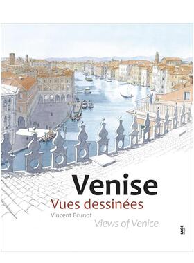 【现货】【城市景观水彩素描】威尼斯Venise 法文艺术Vincent Brunot平装Fage Editions进口原版书9782849756881