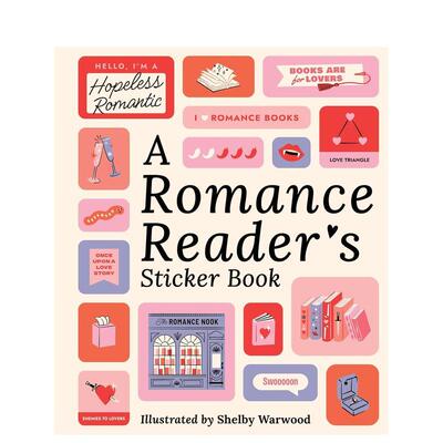 【预售】浪漫言情读物：贴纸书 A Romance Reader's Sticker Book 原版英文贴纸书