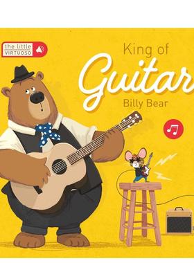 【预售】【发声书】小吉他王比利熊英文儿童趣味进口原版外版书3-6周岁Little Virtuoso King of Guitar Billy BearLittle Geniu