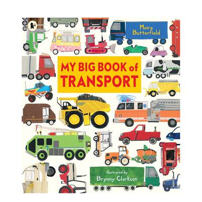 【预售】我的交通工具大书平装My Big Book of Transport英文儿童绘本交通工具城市人文Moira Butterfield平装Walker Books UK进口