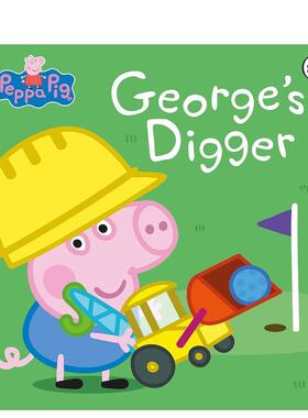 【预售】小猪佩奇乔治和挖掘机英文儿童绘本IP系列进口原版书Peppa Pig: George and the Digger平装3岁-6岁LadybirdLadybird