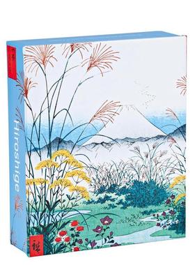 【预售】歌川广重四季问候卡Hiroshige - Seasons QuickNotes notecards英文文创卡牌teNeues盒装teNeues进口原版书9781623257507