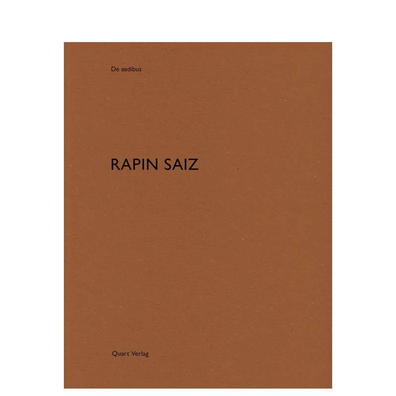【预售】关于房子英文建筑设计建筑师工作室进口原版书Rapin Saiz: De aedibus简装Heinz Wirz著Quart Publishers